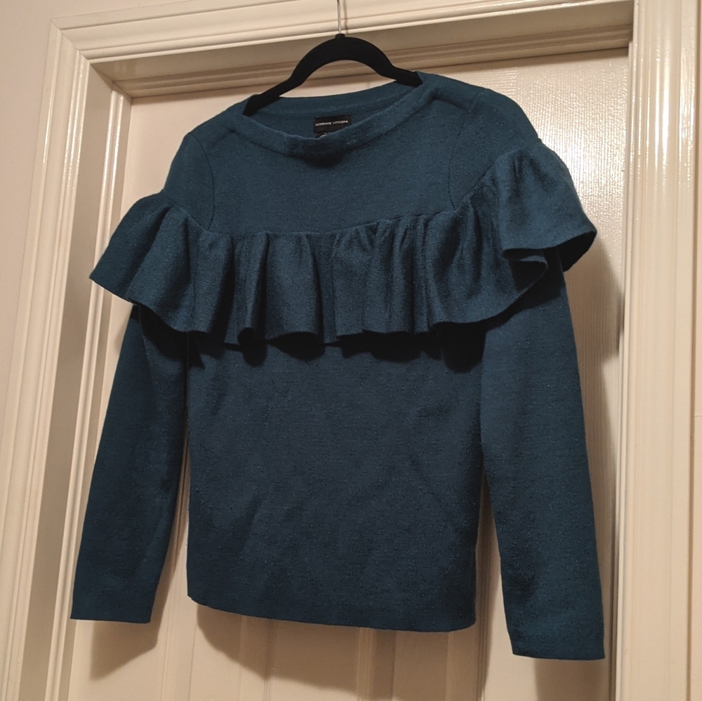Adrienne Vittadini Ruffle sweater - Picture 6 of 6